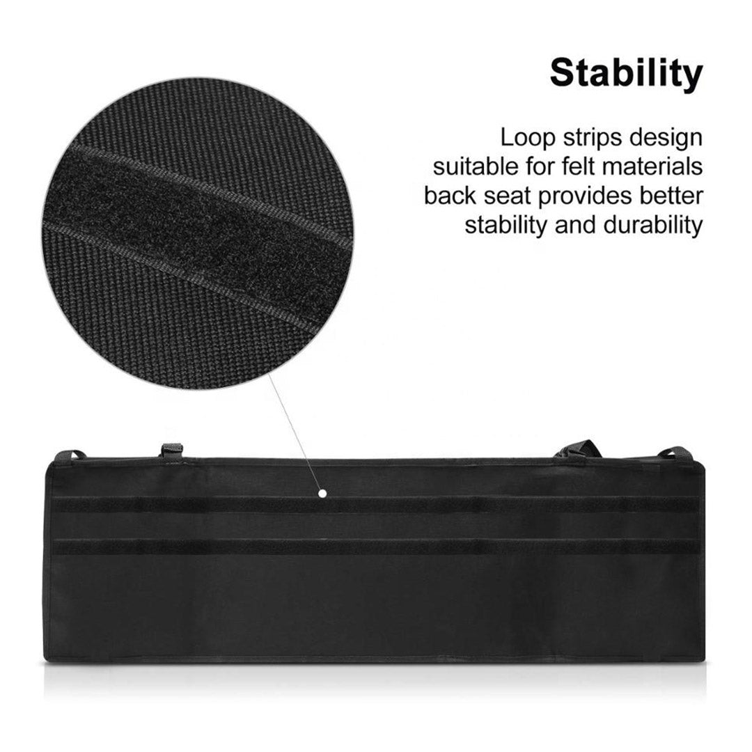 NNEAGS 2X Oxford Cloth Car Storage Trunk Organiser Backseat Multi-Purpose Interior Accessories Black