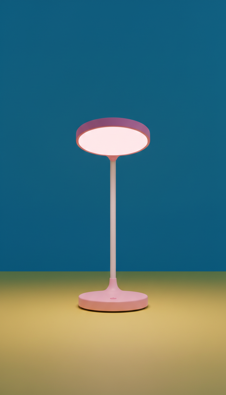 Pink LED Desk Lamp