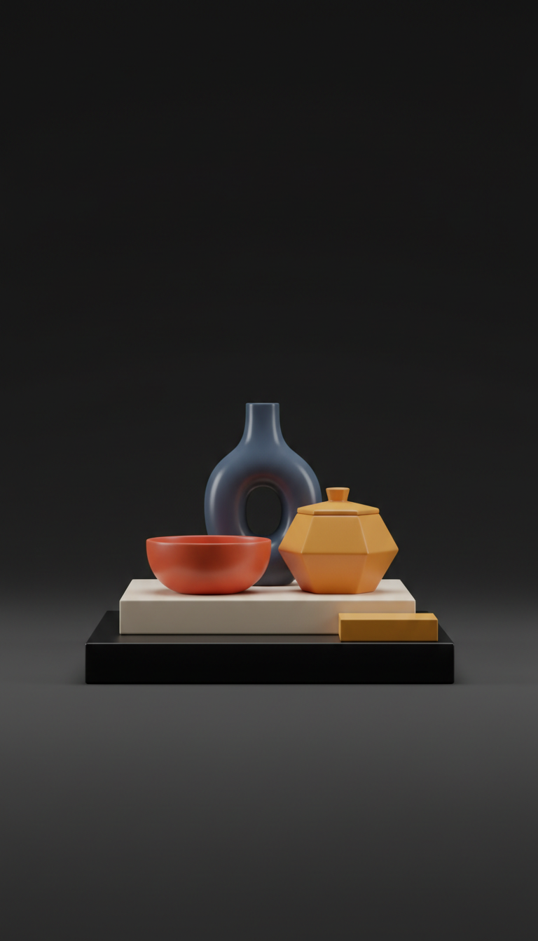 Ceramic Accessory Set With Tray