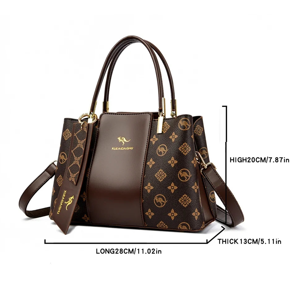 NNEOBA Fashion Print Shoulder Crossbody Handbag-4