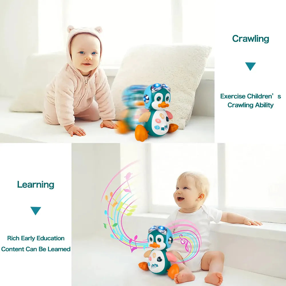 Baby Crawling Toys Musical Penguin-4