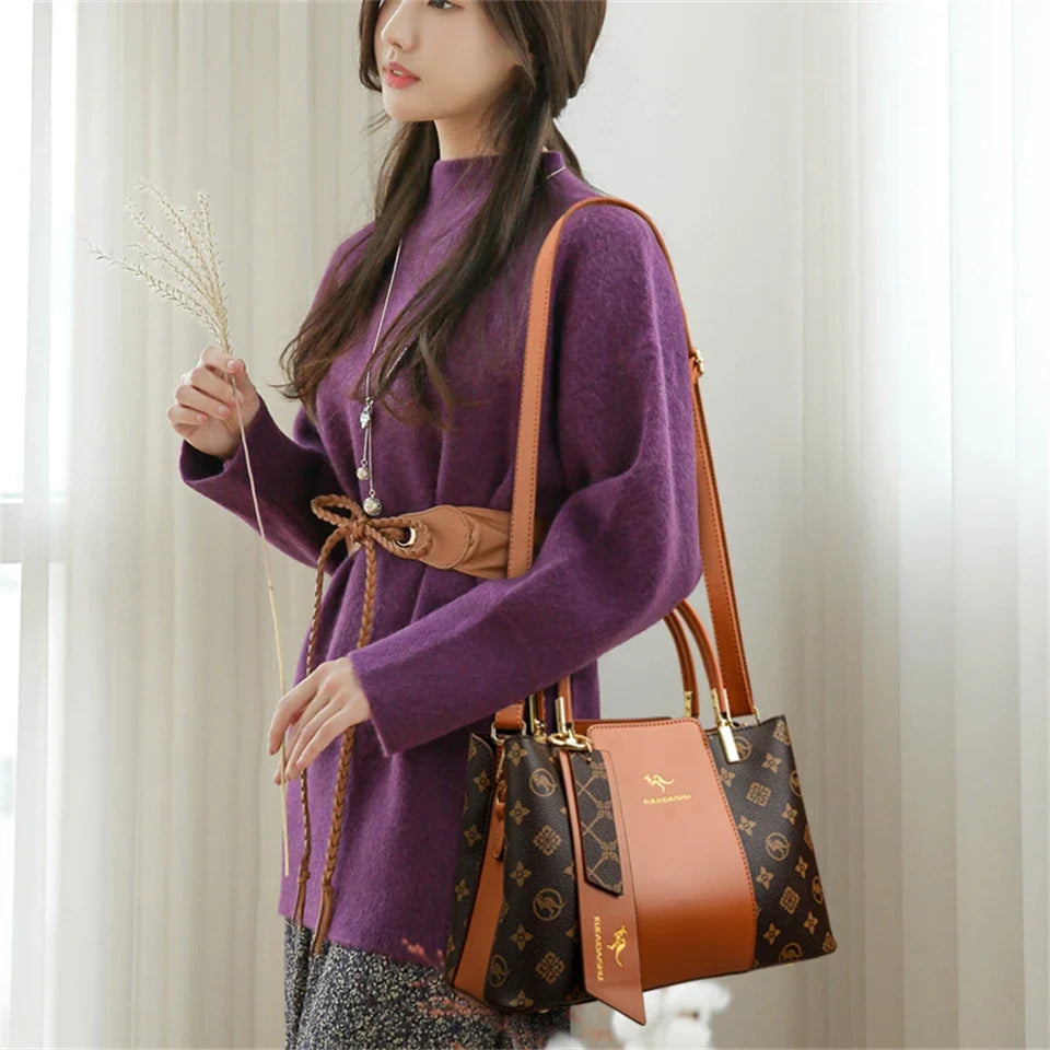 NNEOBA Fashion Print Shoulder Crossbody Handbag-3