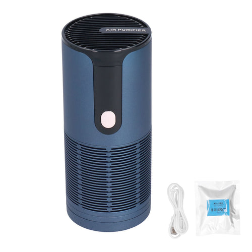 10 Million Negative Ion Air Purifier Portable Air Cleaner 3 Gear Adjustment for Home Car Accessories USB ChargingBlue-0