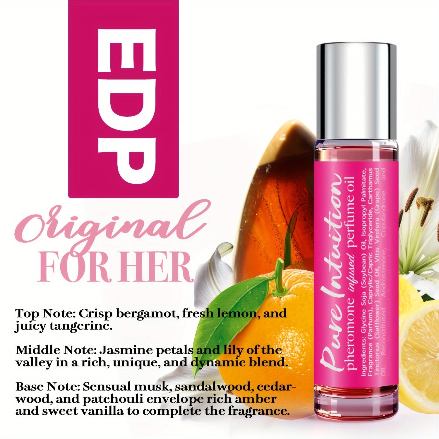 Infused Pheromone Perfume Oil Cologne