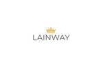 Lainway logo with champagne gold crown, transparent background