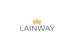 Lainway logo with champagne gold crown, transparent background