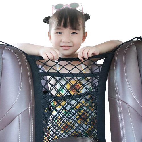 NNEOBA Car Interior Trunk Seat Back Elastic Mesh Net Car Styling Storage Bag Pocket Cage velcro Grid Pocket Holder Car Accessories-0