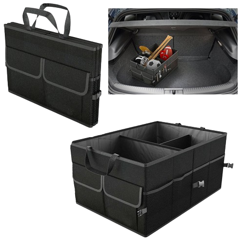 NNEOBA Car Storage Collapse Trunk Back Bin Bag Caddy Organizer Ford Hyundai Automobiles Interior Accessories Stowing Tidying Trunk Box-0