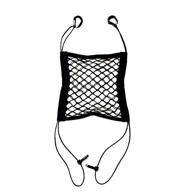 NNEOBA Car Interior Trunk Seat Back Elastic Mesh Net Car Styling Storage Bag Pocket Cage velcro Grid Pocket Holder Car Accessories-2