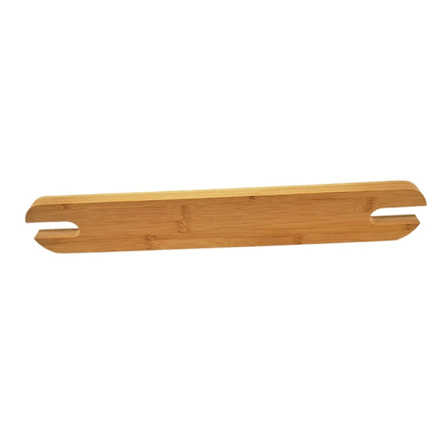 Reposapies de Bebe Footrest Baby Natural Bamboo Baby Highchair Foot Rest High Chair Footrest with Rubber Rings-1
